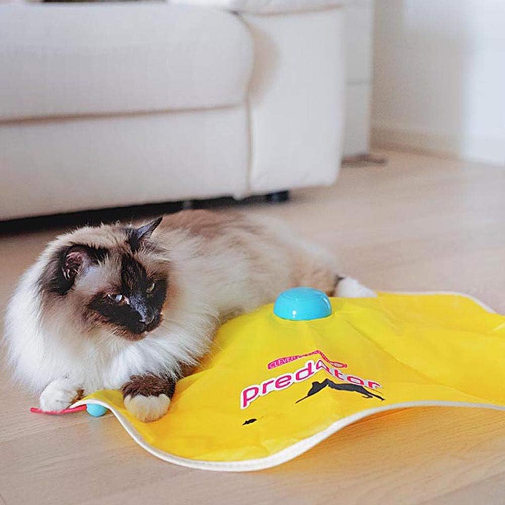 Ferplast Interaktives Katzenspielzeug PREDATOR Lustiges Elektronisches Spiel für Katzen, Rotierend s