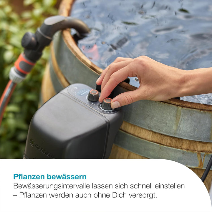 Gardena Akku-Regenfasspumpe 2400 ComfortAutomatic 18V P4A Ready-To-Use Set Pumpen: Automatik-Funktio