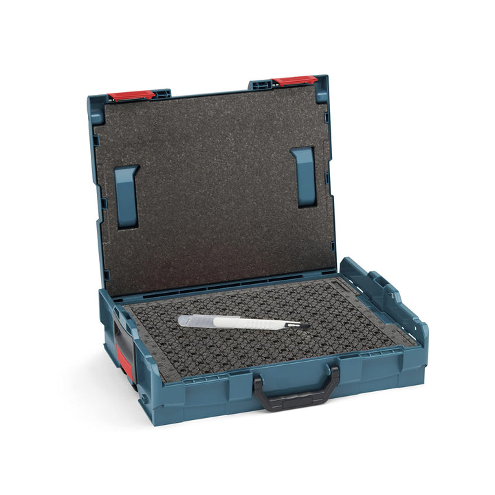 Bosch Sortimo L-Boxx 102 Werkzeugkoffer-Set • professional blau ohne Logo • bestückt mit Schnitteinl
