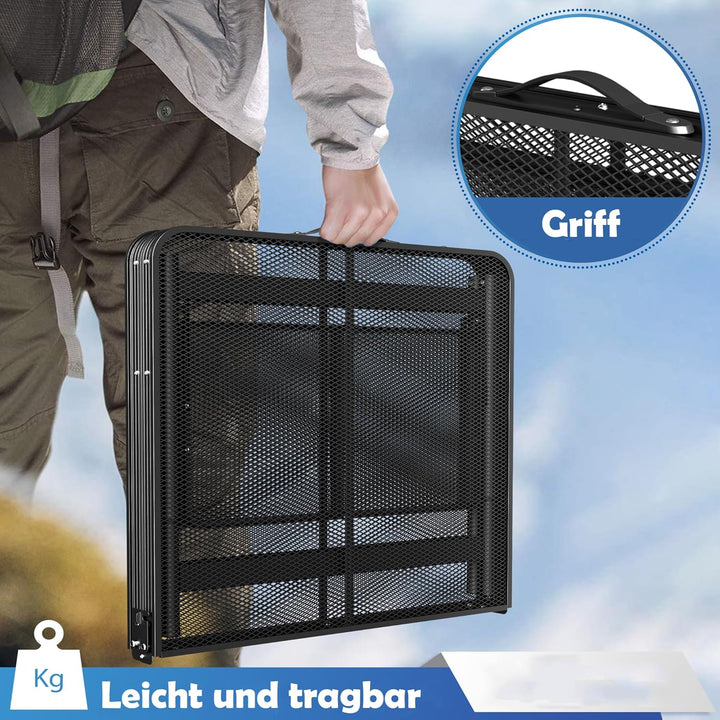 FIVMEN Campingtisch Klappbar Klapptisch Höhenverstellbar Gartentisch Balkontisch Camping Tisch mit V