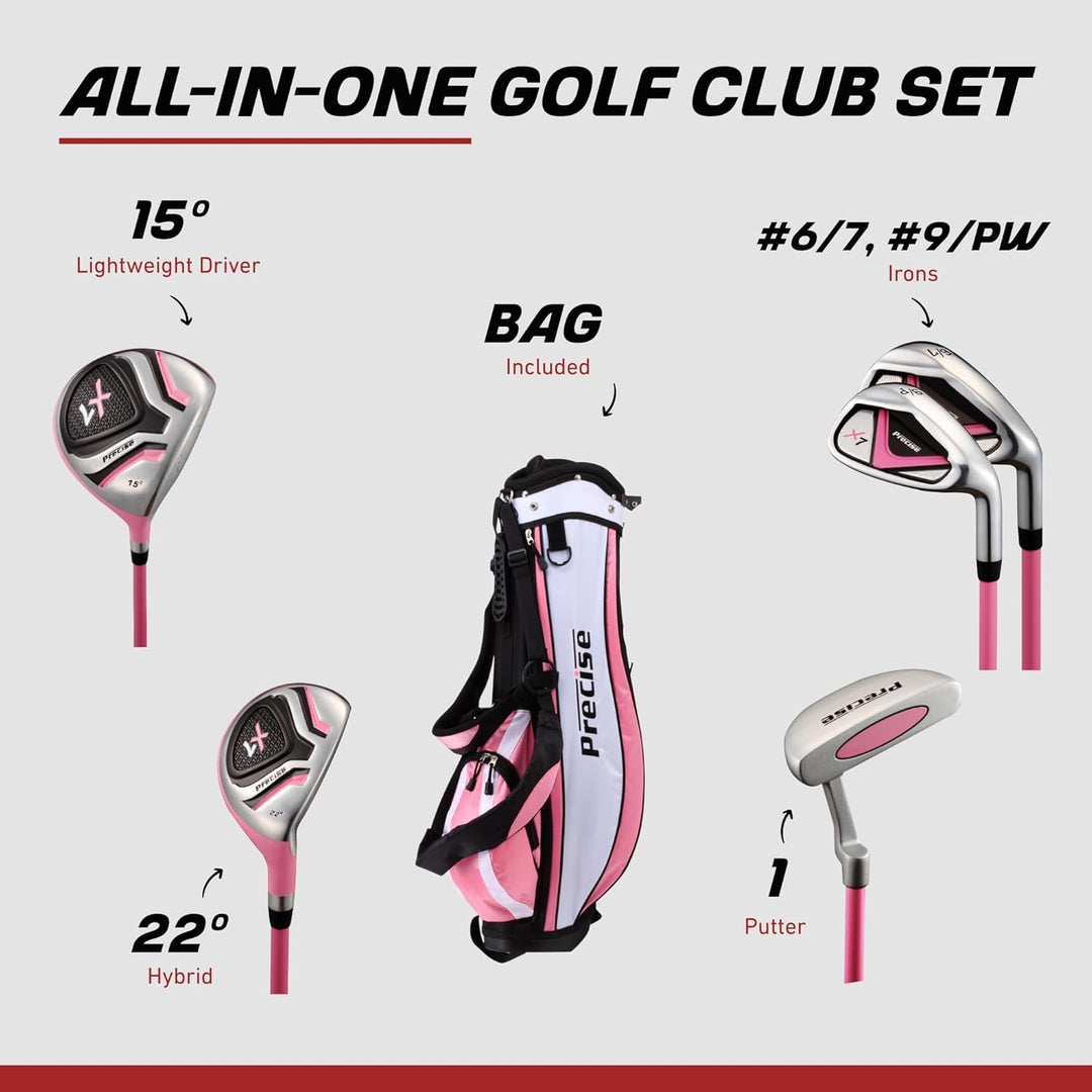 PreciseGolf Co. Precise X7 Junior Komplettes Golfschläger-Set für Kinder – 3 Altersgruppen Jungen &amp;