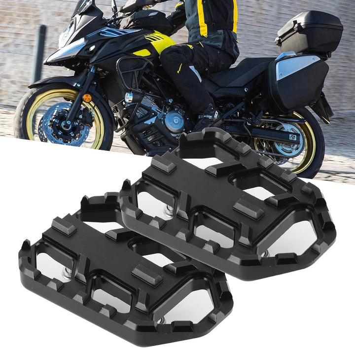 KIMISS Motorradpedal, 1 Paar Motorrad-Sicherheitsfussstütze CNC-Fussplatten aus Aluminiumlegierung P