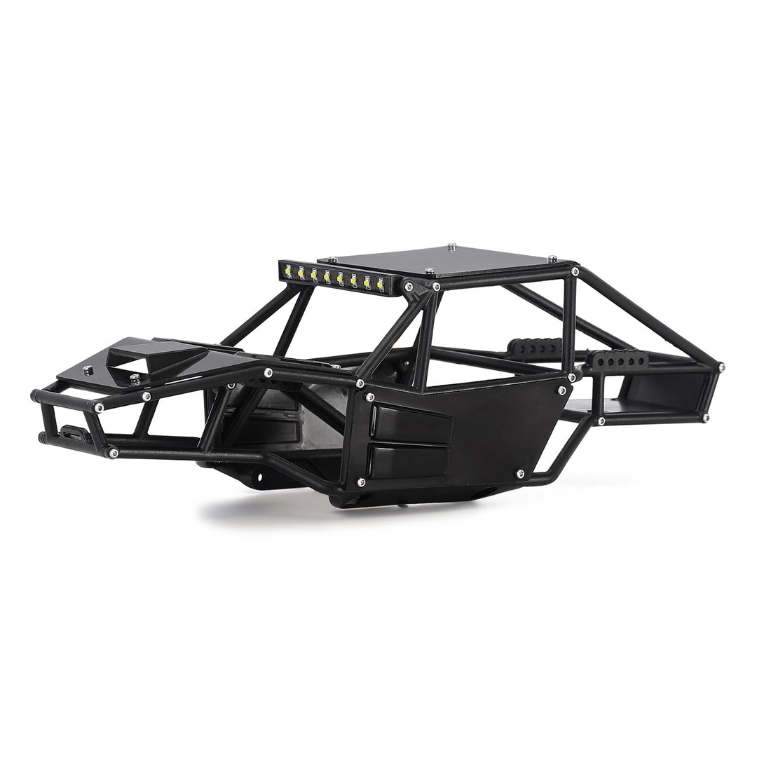 INJORA Rock Tarantula Nylon Buggy Karosserie Chassis Kit für TRX4M Upgrade 1/18 RC Crawler,schwarz,