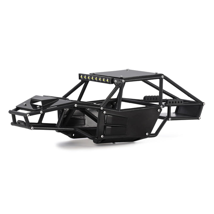 INJORA Rock Tarantula Nylon Buggy Karosserie Chassis Kit für TRX4M Upgrade 1/18 RC Crawler,schwarz,