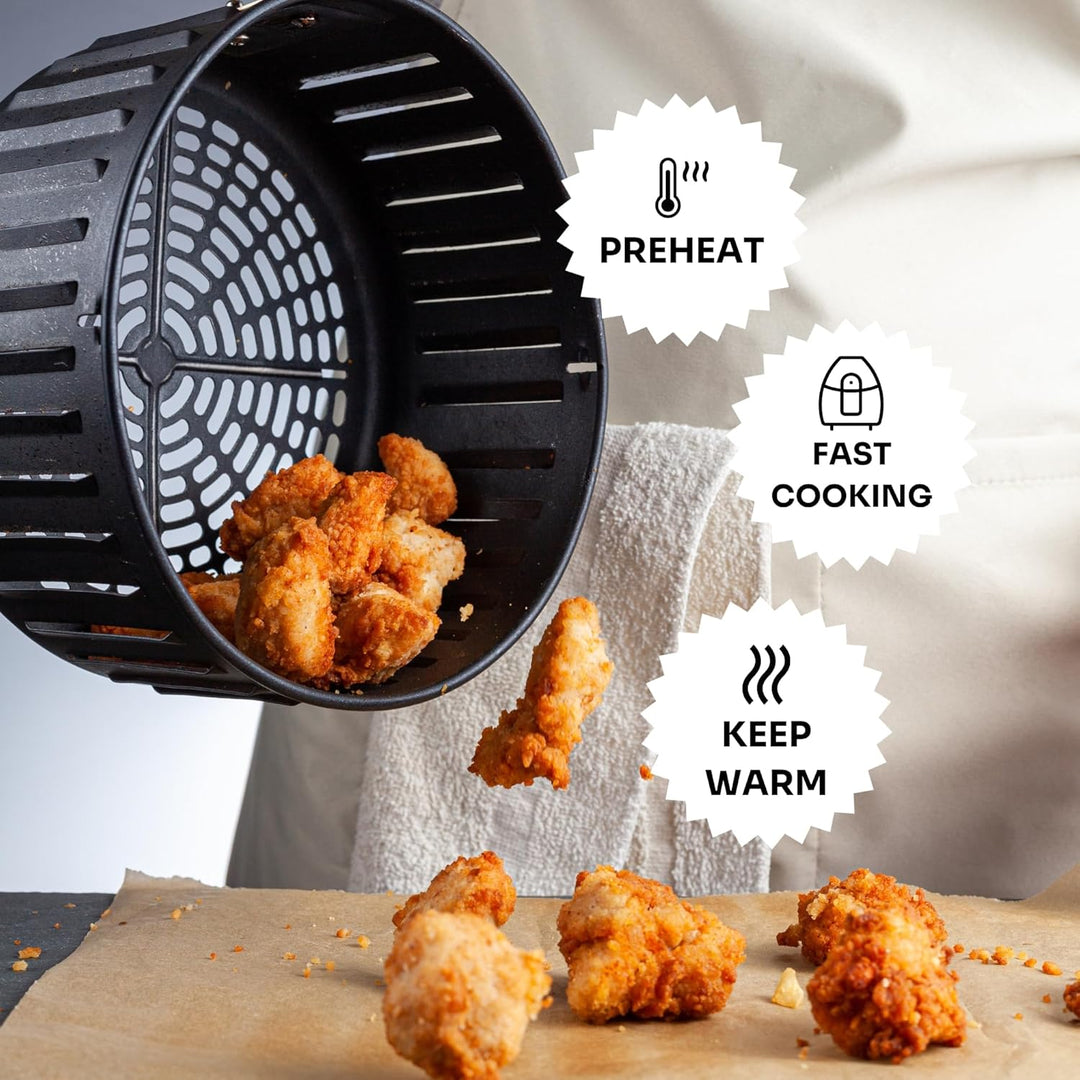 Mellerware Express Crunchy Fritteuse ohne Öl, 1000 W, 3,5 l, Temperatur 80-200 °C, programmierbarer
