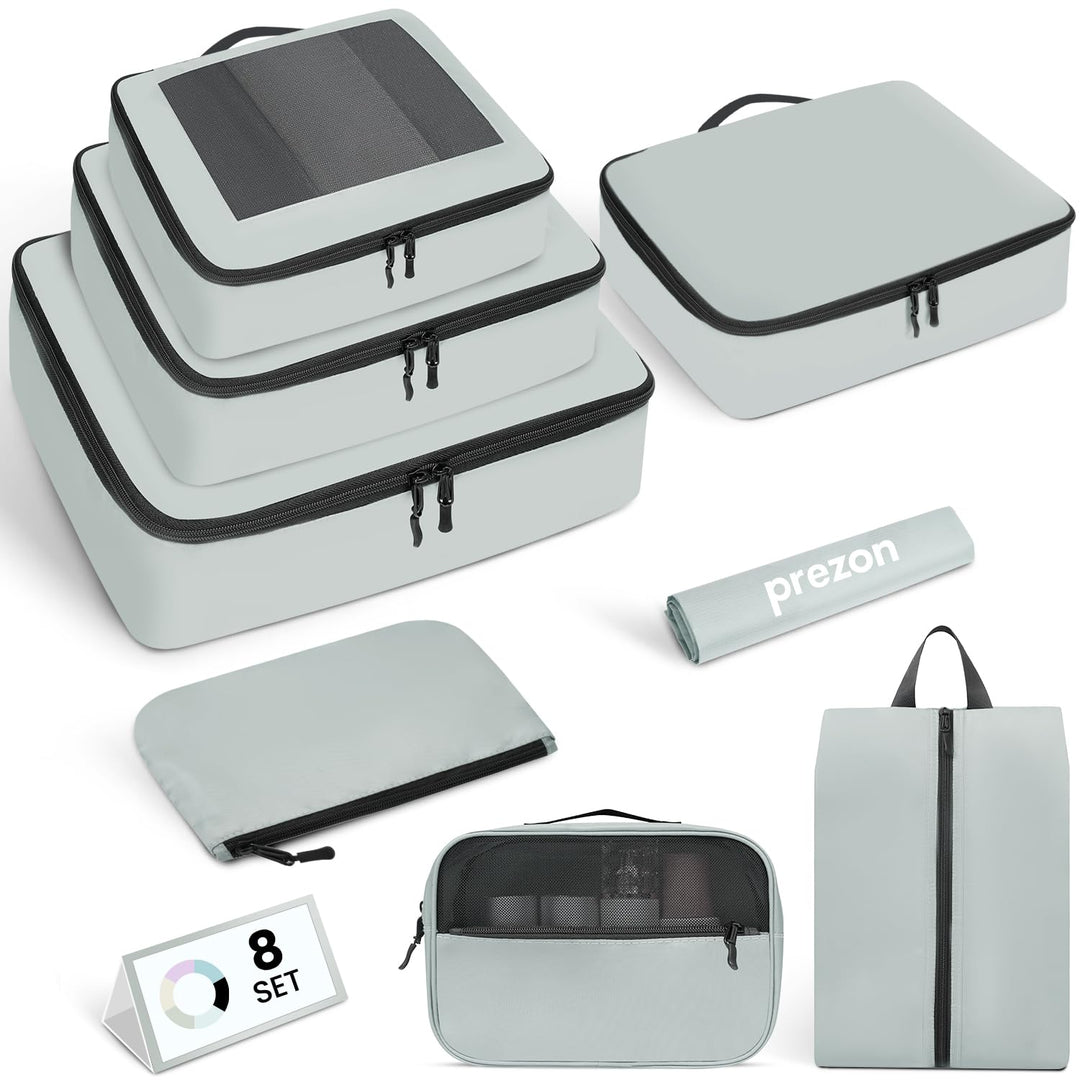 Packing Cubes for Suitcase 8 Set, Leichtgewichtige Gepäck Packing Organizer Packing Cubes für Reisez