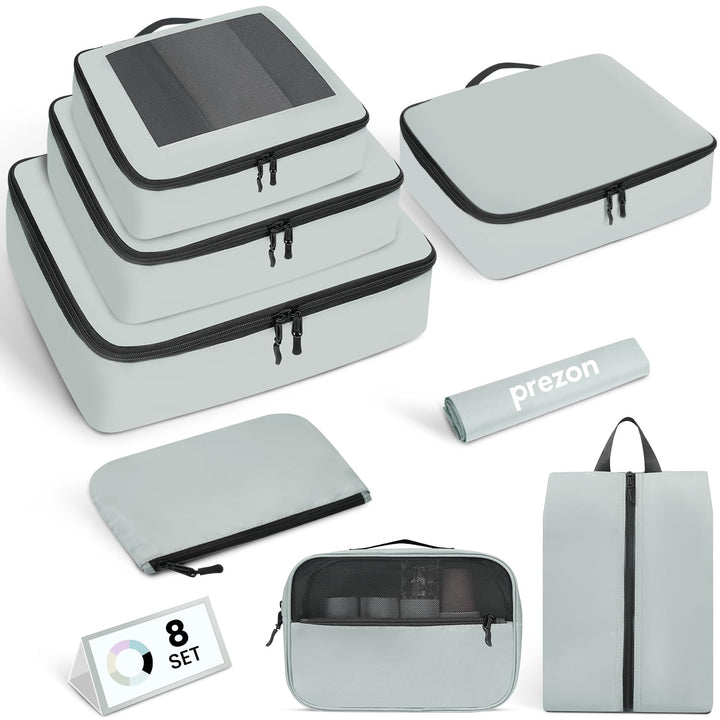 Packing Cubes for Suitcase 8 Set, Leichtgewichtige Gepäck Packing Organizer Packing Cubes für Reisez