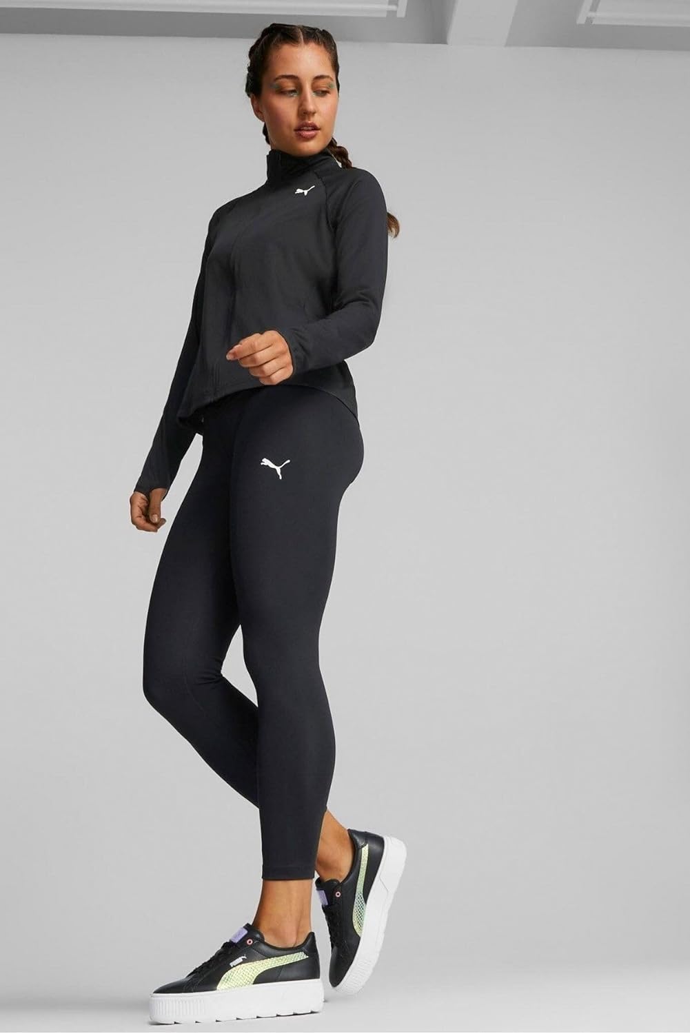 PUMA Damen Active Woven Suit Trainingsanzug, Puma Schwarz
