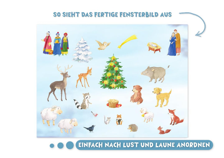 Ein Weihnachtsgeschenk für Rica: Ein Adventskalender zum Vorlesen und Gestalten eines Fensterbildes