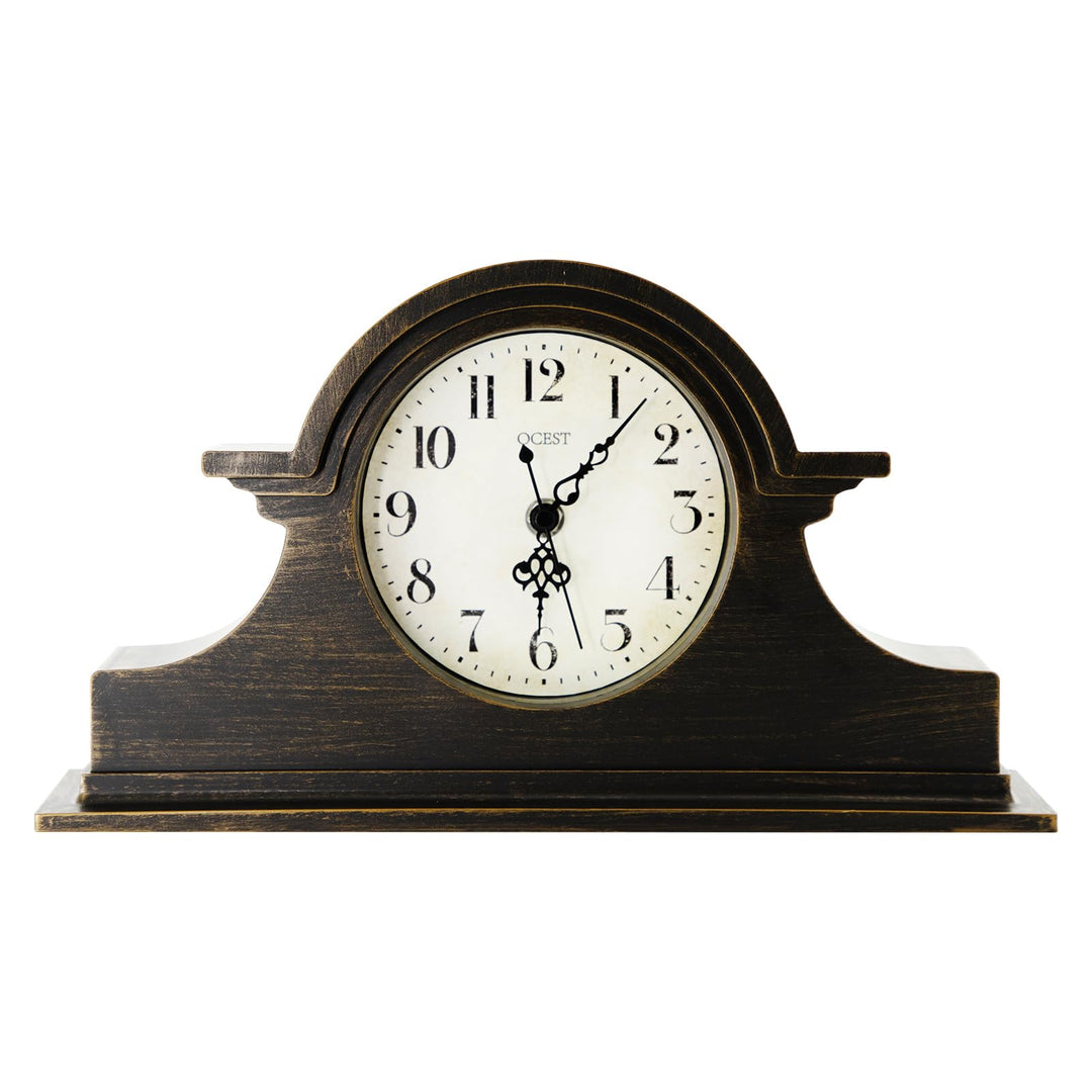 OCEST Kaminuhr, Vintage-Bauernhaus Tischuhr, Napoleon-Schreibtisch-Regal-Uhr, Heim-Tischdekoration B