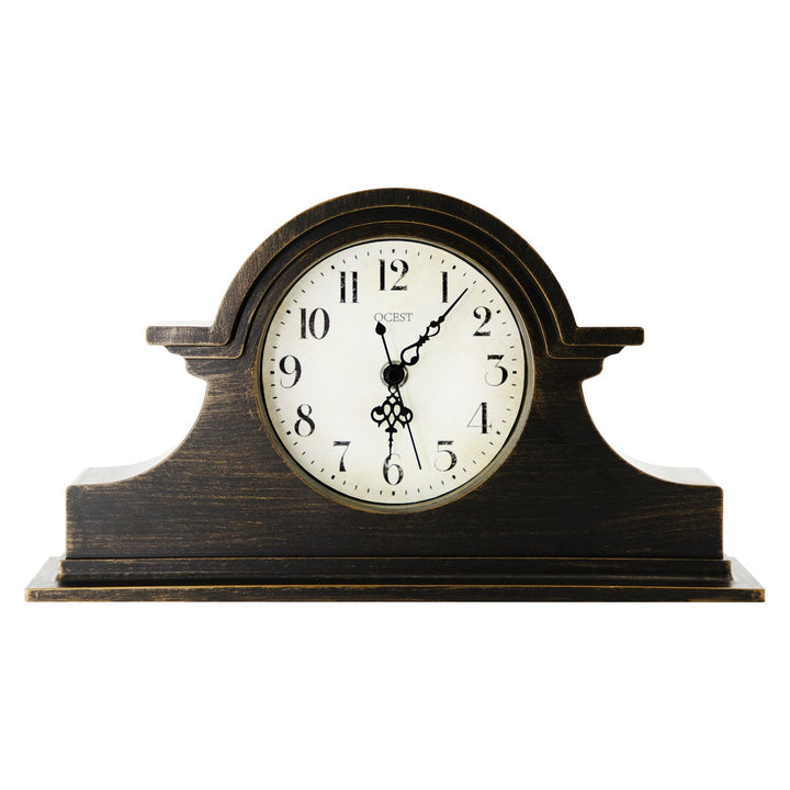 OCEST Kaminuhr, Vintage-Bauernhaus Tischuhr, Napoleon-Schreibtisch-Regal-Uhr, Heim-Tischdekoration B