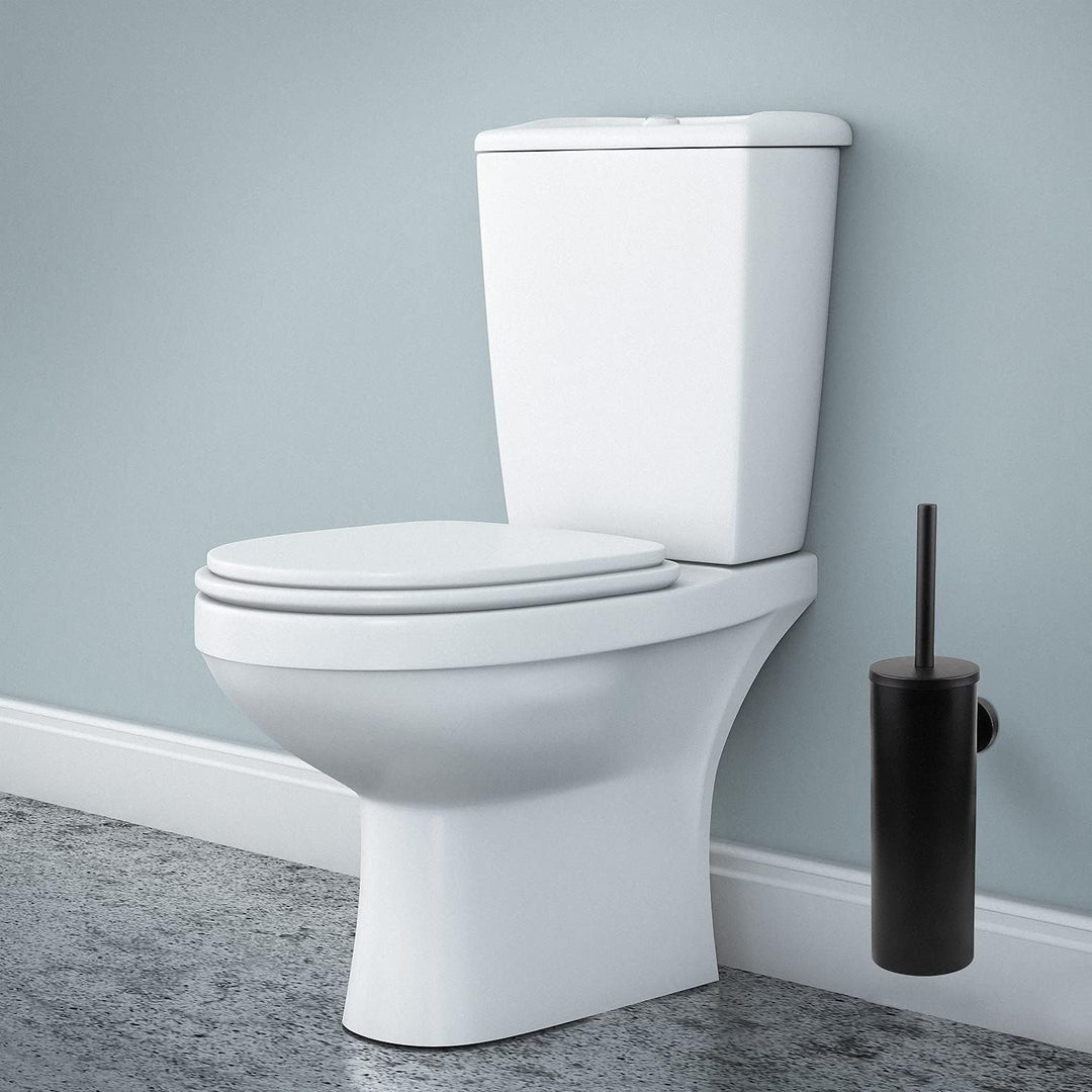 EXLECO 2er Toilettenbürste WC Bürste Set mit 2 Ersatzbürste ohne Bohren Klobürste und Edelstahl Behä