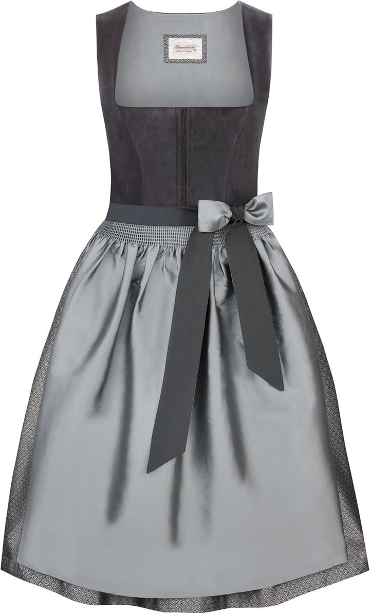 Stockerpoint Damen Dirndl Gloria Kleid für besondere Anlässe 42 Graphit, 42 Graphit
