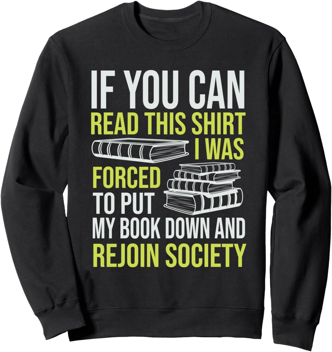 Bücherwurm Leseratte Bücher Nerd Hobby Lustiges Lesen Sweatshirt