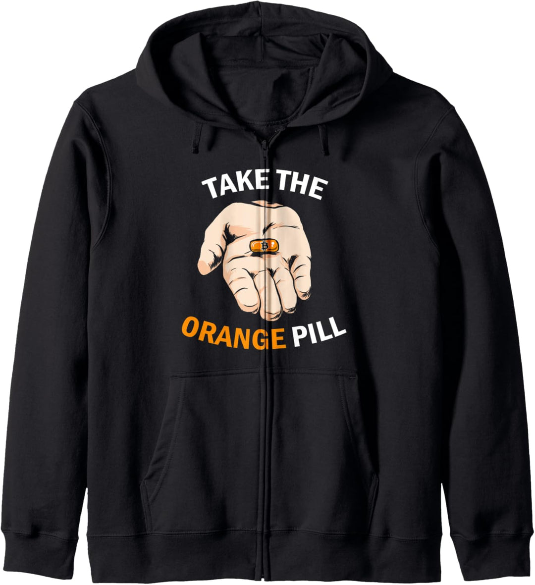 Take The Orange Pill I Crypto Bitcoin Kapuzenjacke