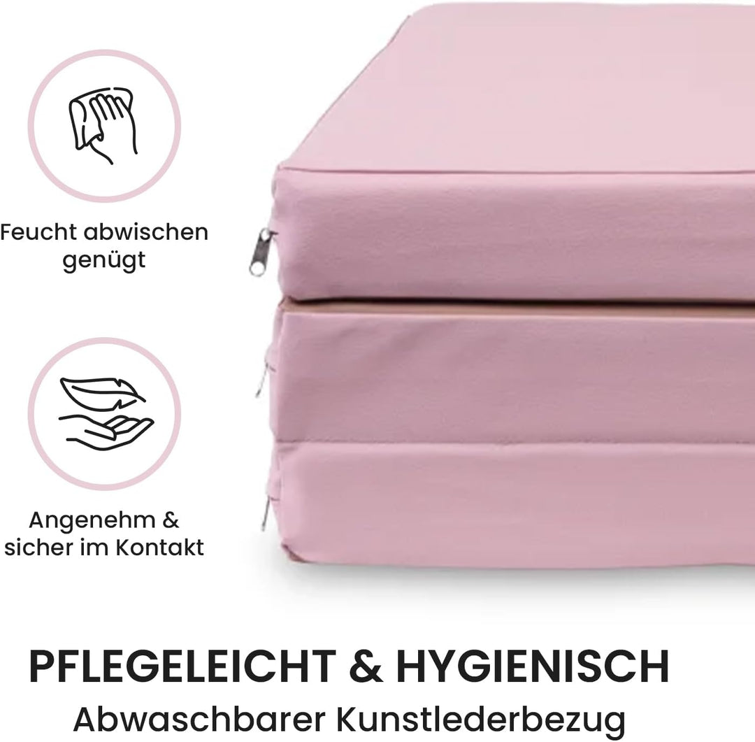 Jeflex - klappbare Weichbodenmatte & Turnmatte 150 x 100 x 8 cm MADE IN GERMANY/Gymnastikmatte tragb