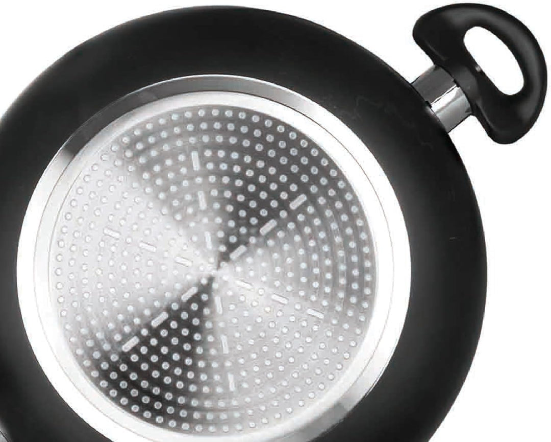 IBILI - Bratpfanne mit 2 Griffen Inducta, 24 cm, Aluminium, Anti-Haft, geeignet für Induktion 60 x 1