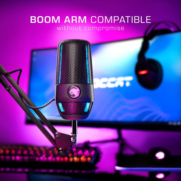 Roccat Torch - USB-Mikrofon in Studioqualität, schwarz Single, Single