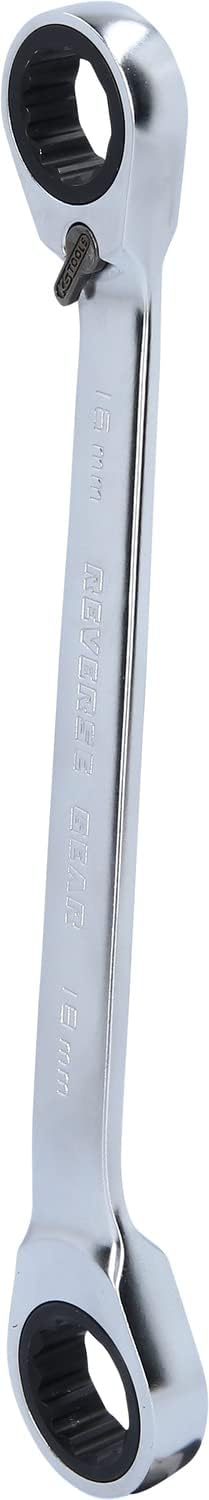KS Tools 503.4577 GEARplus Doppel-Ratschenringschlüssel umschaltbar 16x18mm, 16x18mm