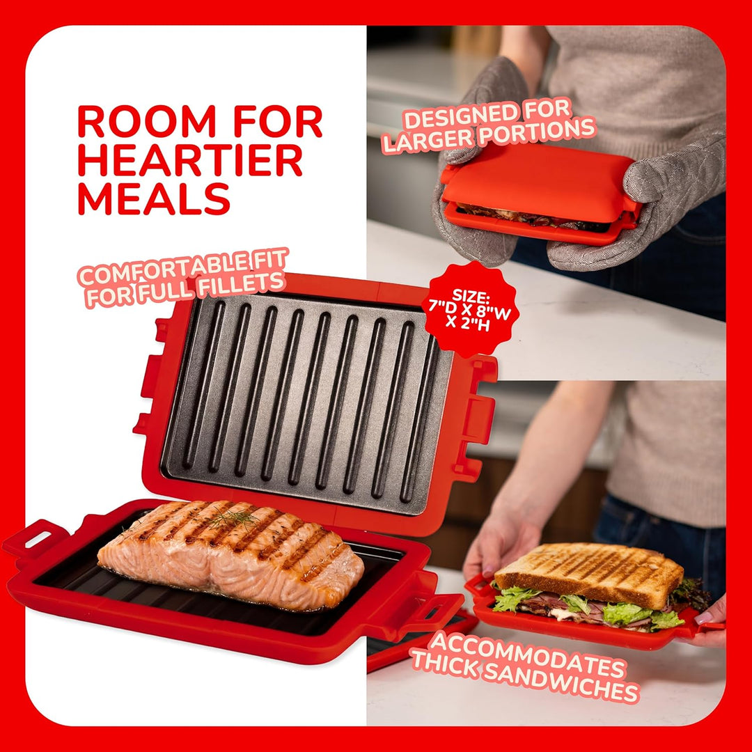 MAX™ Mikrowellen-Sandwichmaker, Mikrowellen-Grill, Toaster, Grilled-Cheese-Sandwichmaker in 3 Minute