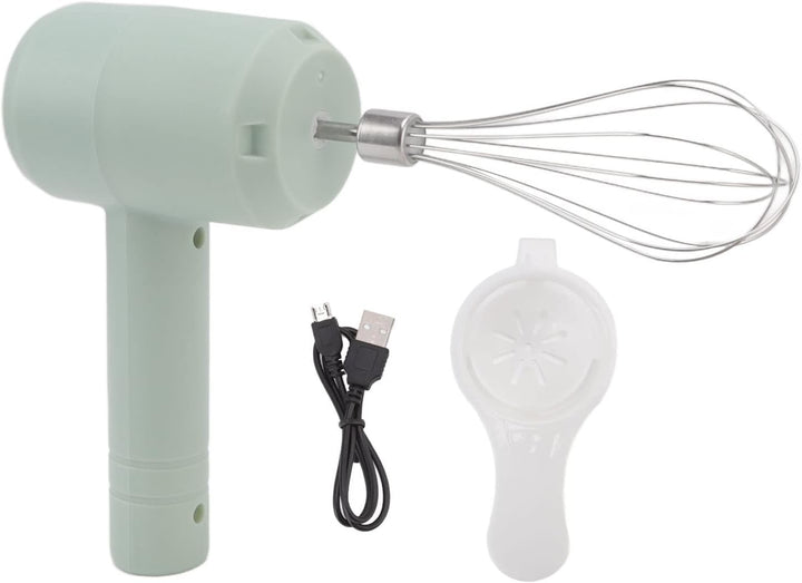 Luqeeg Handheld Milchschäumer, Elektrischer Handrührer, USB Wiederaufladbarer Tragbarer Kabelloser H