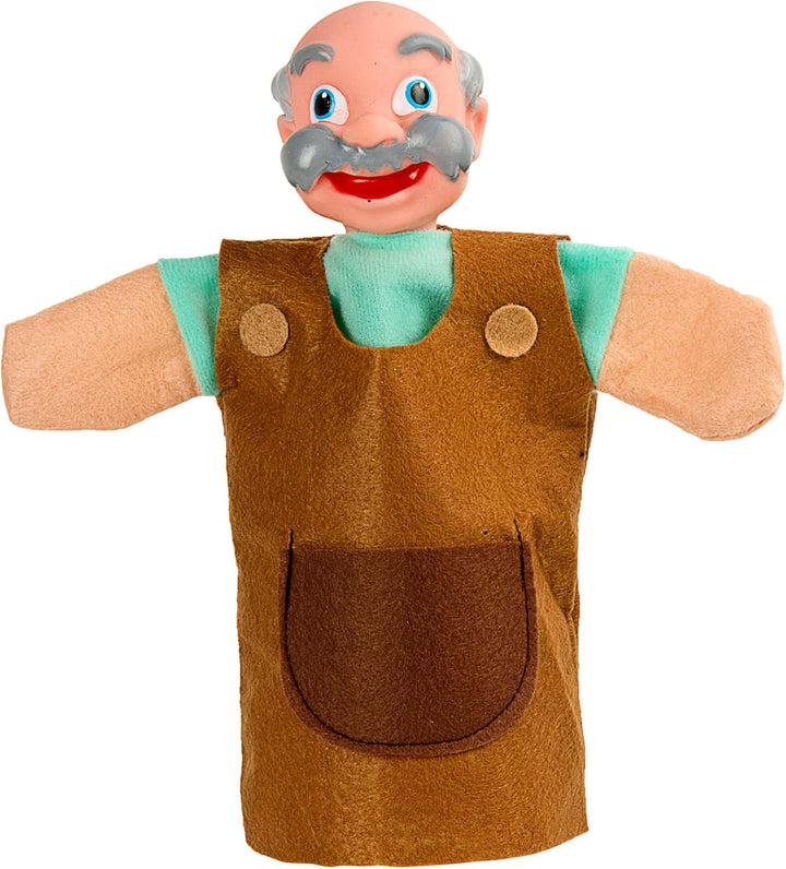 Leomark Grosse Handpuppen Set für Kinder - Pinocchio - Bunte Puppen zum Spielen im Theater, Performa
