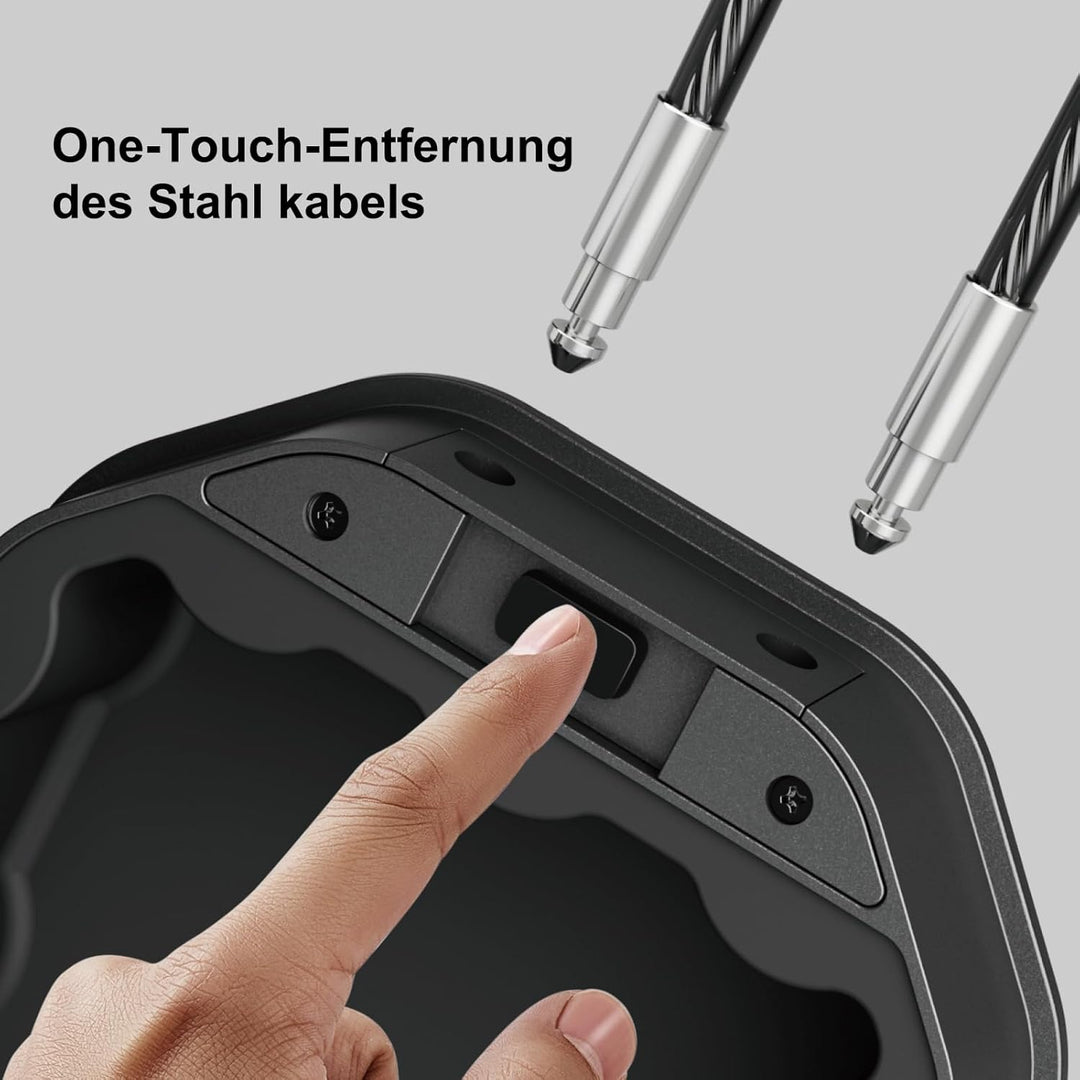 [IP68 Wasserdicht]Diyife Tragbarer Tresor, Mini Tresor, 4 Stellig Zahlencode, Abnehmbare Kabel, Dopp