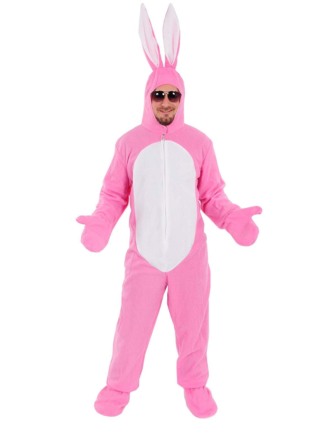 Sven Wilke/Fa. Feuerwerk-Planet Hase rosa offen Kostüm Einheitsgrösse M-L-XL-XXL-XXXL Erwachsene Her