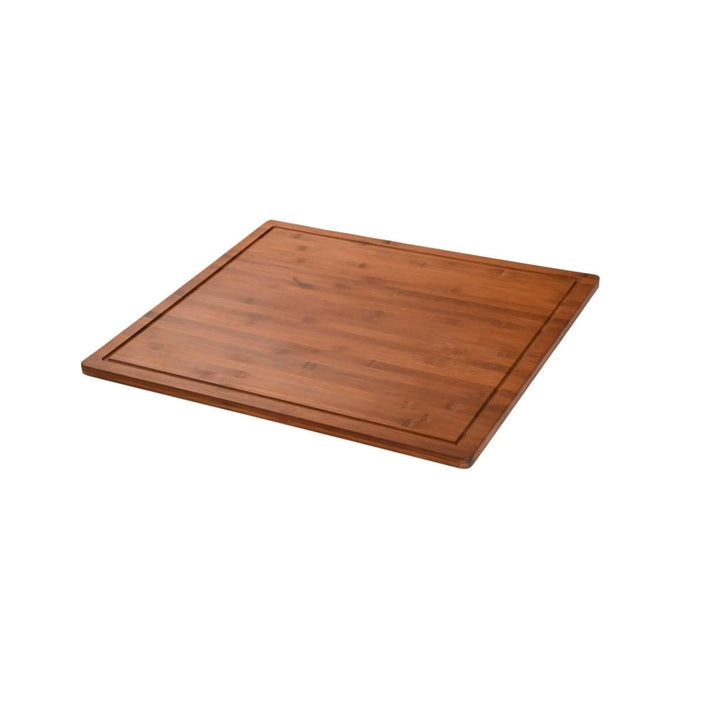Kesper | XXL Schneide- und Abdeckplatte 56 x 50 x 4 cm | Farbe: Dunkelbraun | Material: FSC Bambus |