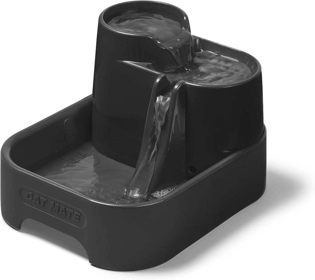 Cat Mate Mehrstufiger Haustier-Wasserbrunnen (335) – Für Katzen & kleine Hunde, Leiser und Hygienisc