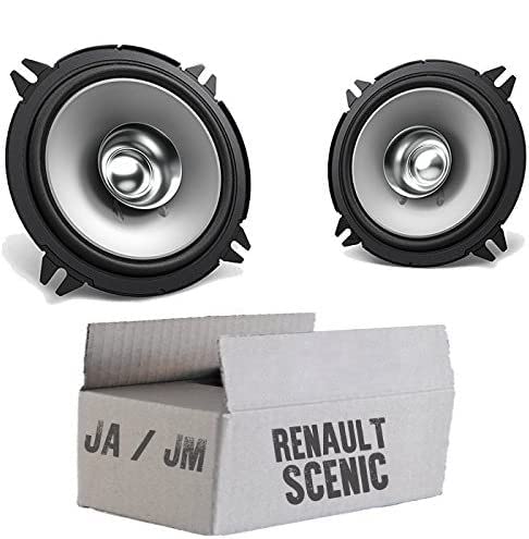 Lautsprecher Einbauset passend mit Kenwood KFC-S1356-13cm Koax Auto Einbauzubehör für Renault Megane