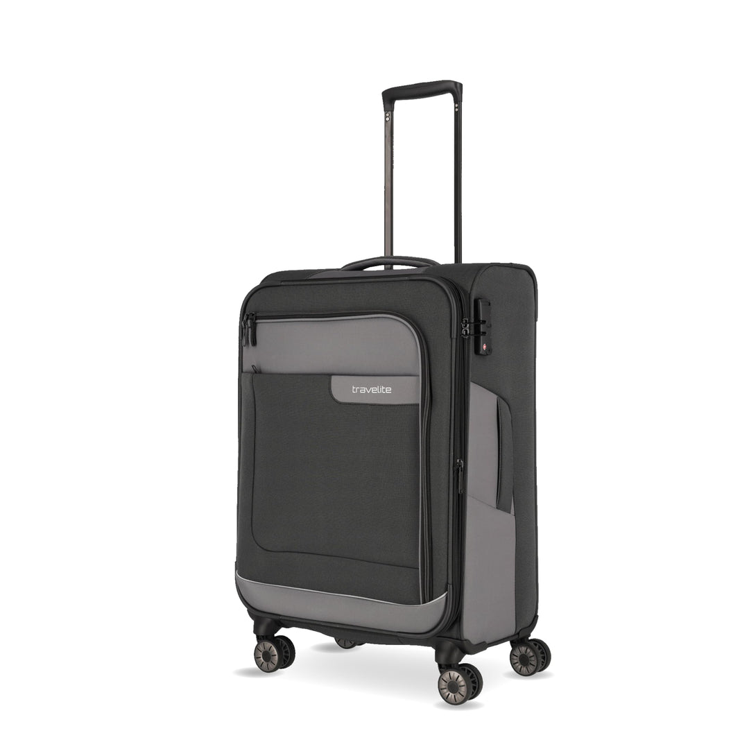 TRAVELITE VIIA 4w Trolley M, Schiefer UNISEX ONE SIZE Trolley M erw. (67 cm) Schiefer (Grau), Trolle