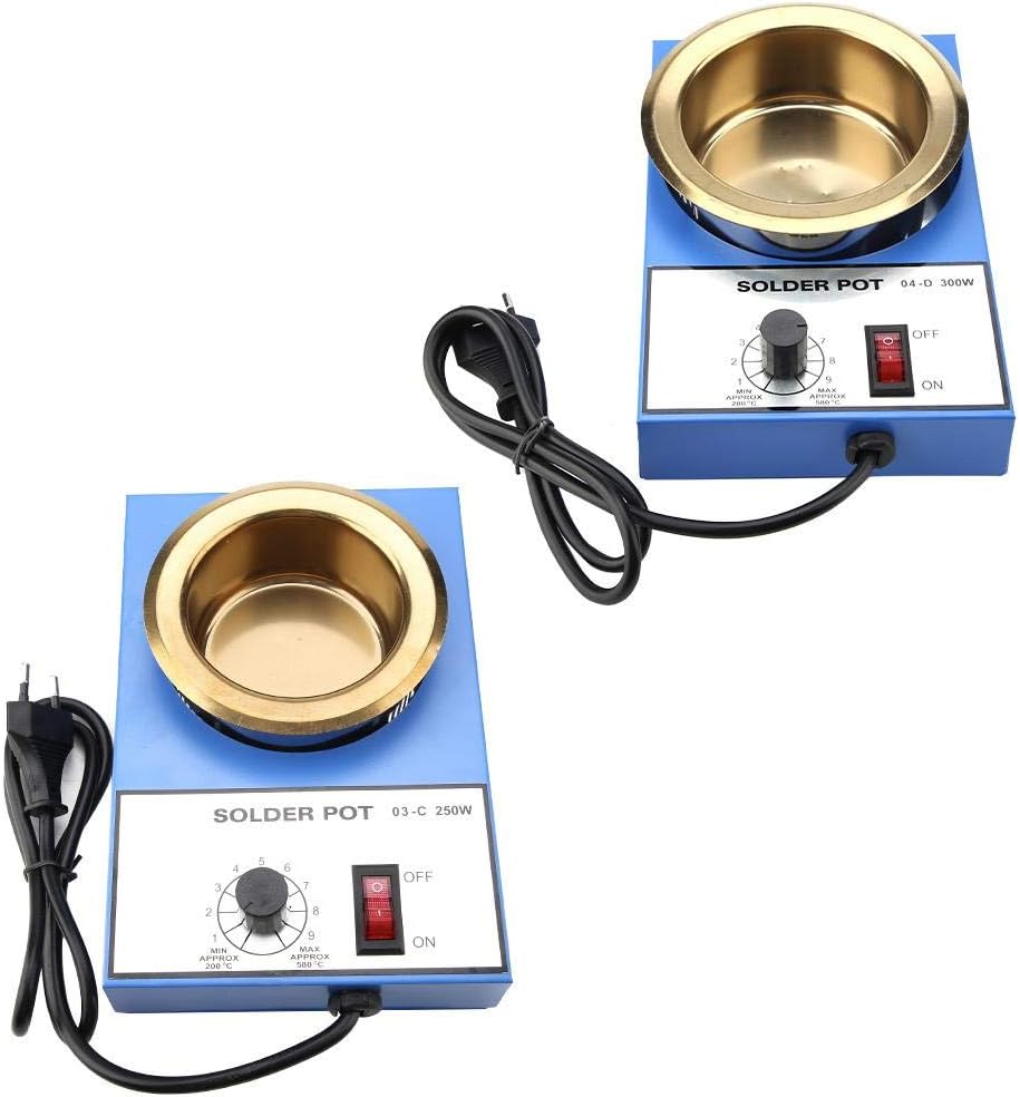 Löttopf, 220V 100mm Elektronischer Thermostat-Schaltkreis Löttopf Entlötbad 300W, 250W (optional) (E