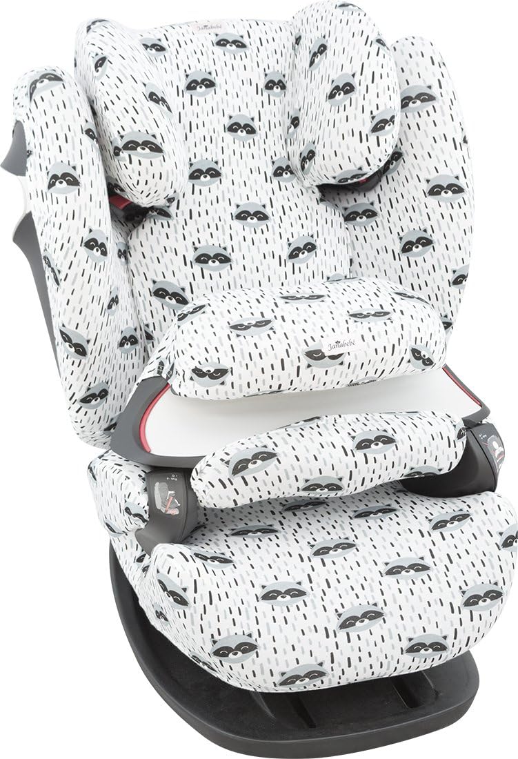 JYOKO Kids Bezug für Autositz kompatibel mit Cybex Pallas M (Raccoon), Raccoon