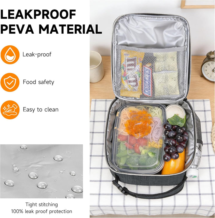 Kato Tirrinia Kühltasche Klein, Isolierte 4.5L(9 Dosen) Lunchtasche für Unterwegs Arbeit Schule, Tra