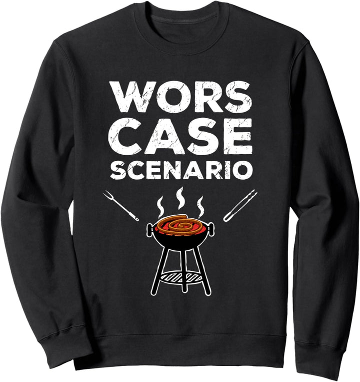 Wors-Case-Szenario Braai Wortspiel Südafrika Lustig Sweatshirt