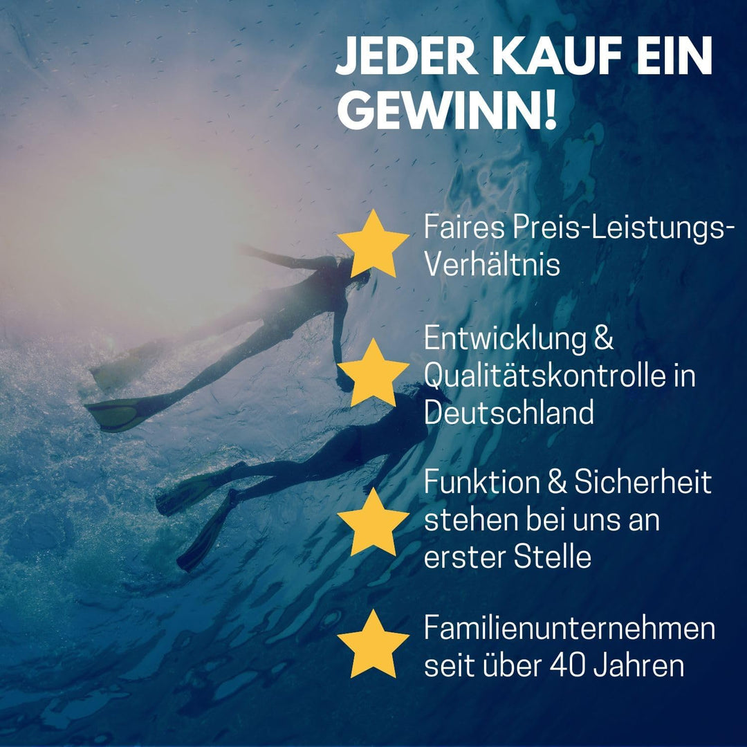 Best Sporting Schnorchelmaske Erwachsene I Taucherbrille mit Schnorchel & Panoramascheibe I langlebi