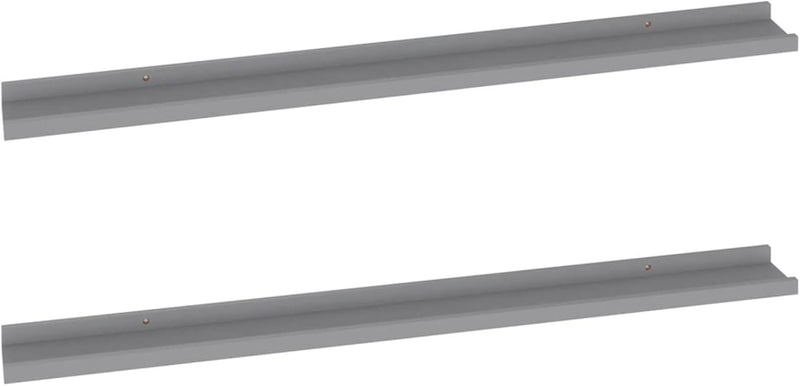 Festnjght 2er Set Bilderleiste Wandregal Schweberegal Bilderregal Wandboard Regal für Bilderrahmen F