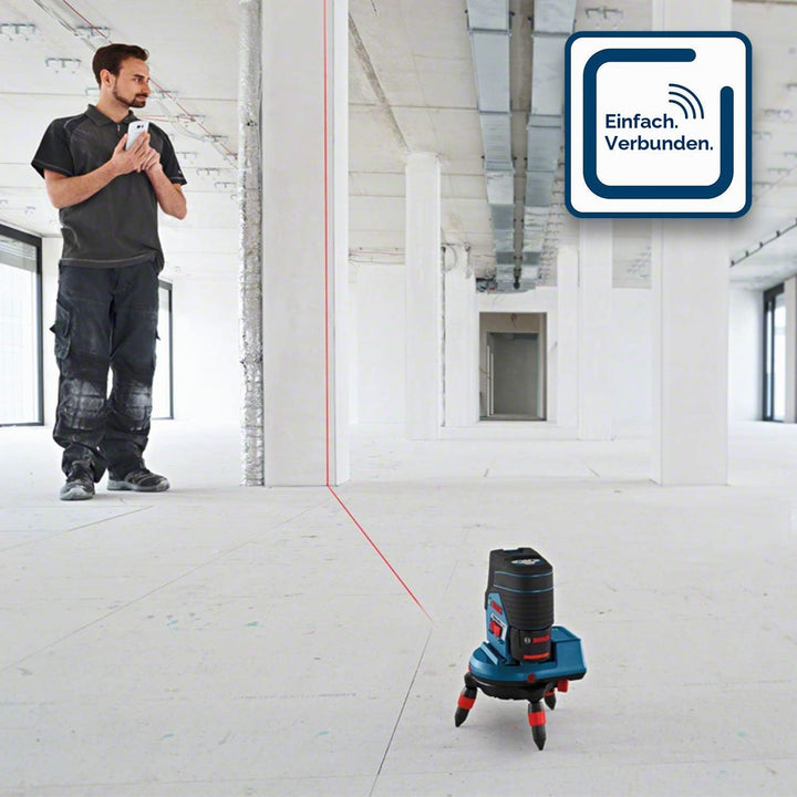 Bosch Professional 12V System Kreuzlinienlaser GCL 2-50 C (Ohne Akku und Ladegerät, roter Laser, Inn