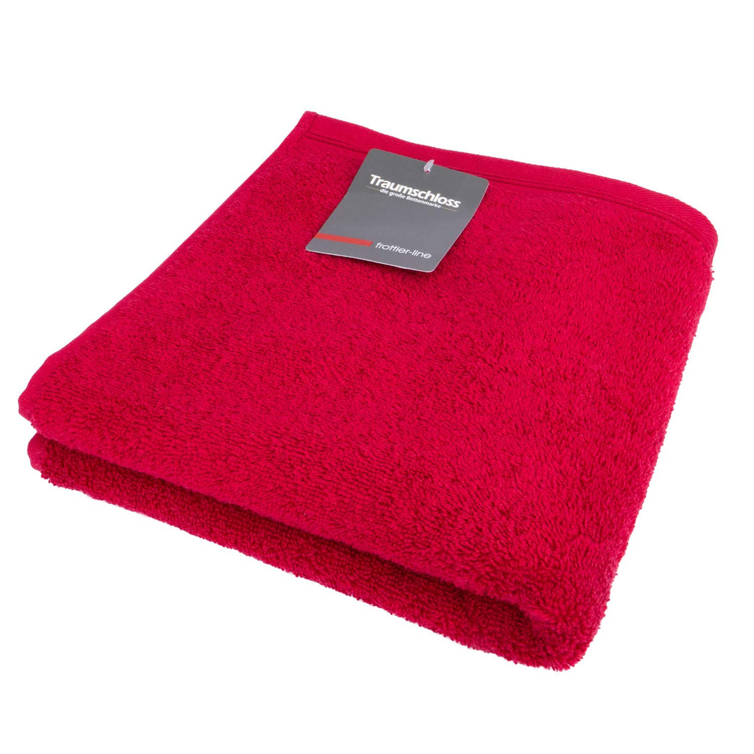 Traumschloss Badetuch »Frottier-Line« 100% Baumwolle | flauschig weich, Farbe:Bordeaux, Grösse:100x1