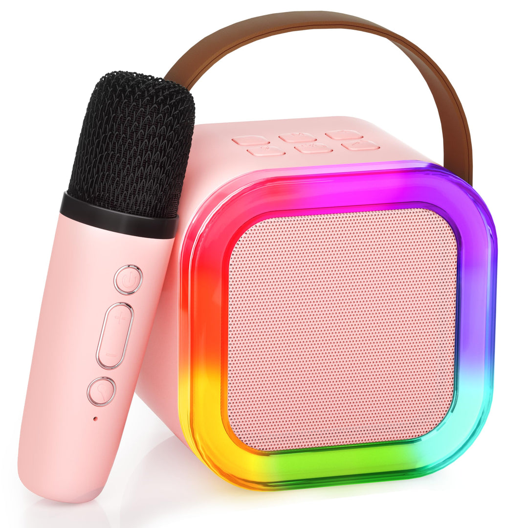 Ankuka Mini Bluetooth Karaoke Maschine, 2024 Spielzeug Karaoke mit 1 Mikrofon für 4, 5, 6, 7, 8, 9,