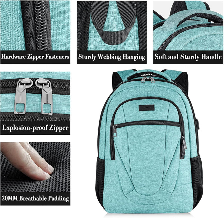 BIKROD Rucksack Herren und Damen, Schulrucksack Jungen Mädchen Teenager, Wasserdicht Rucksack | 17.3