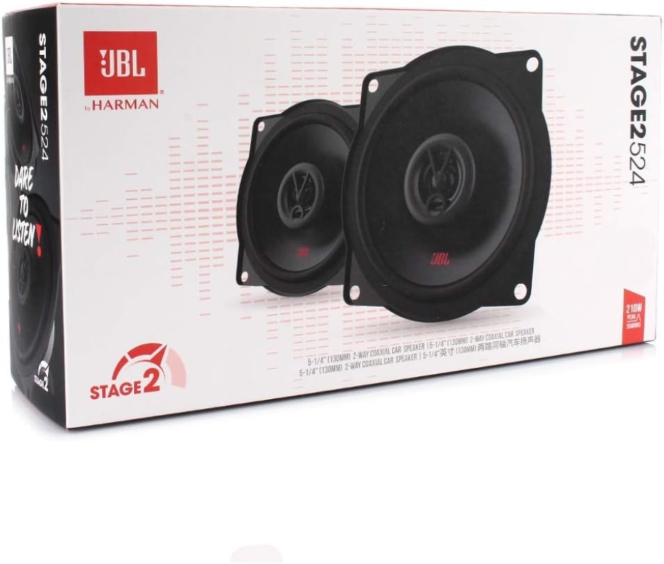 2 Lautsprecher kompatibel mit JBL STAGE2 524 2-Wege-koaxial 5,25" 13,00 cm 130 mm 35 watt rms und 21