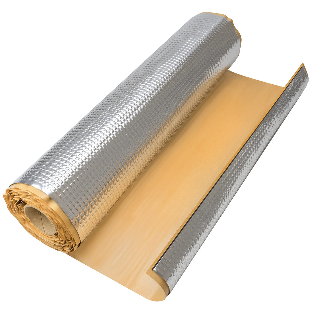 Selbstklebende Alubutyl Dämmmatte - 2.0 mm Stärke, 50 cm x 4 m (2 m²) - Anti-Dröhn und Fahrzeugdämmu