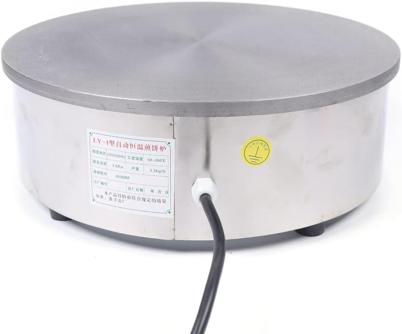 Profi Crepes Maker Machine,CrepesgeräT Platte,Crepespfanne Pfannkuchenpfanne Antihaftbeschichtung Zu