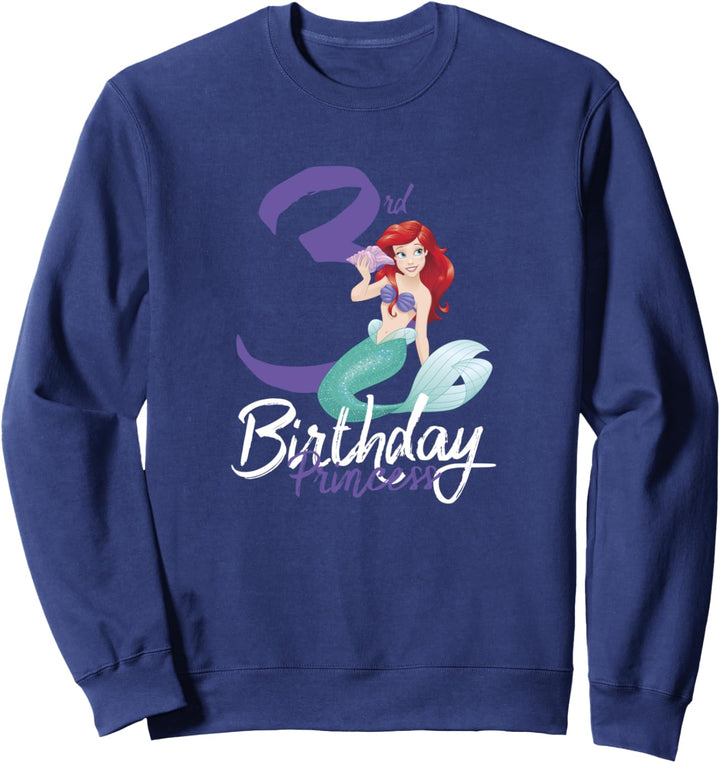 Disney Little Mermaid Ariel 3rd Birthday Princess Sweatshirt