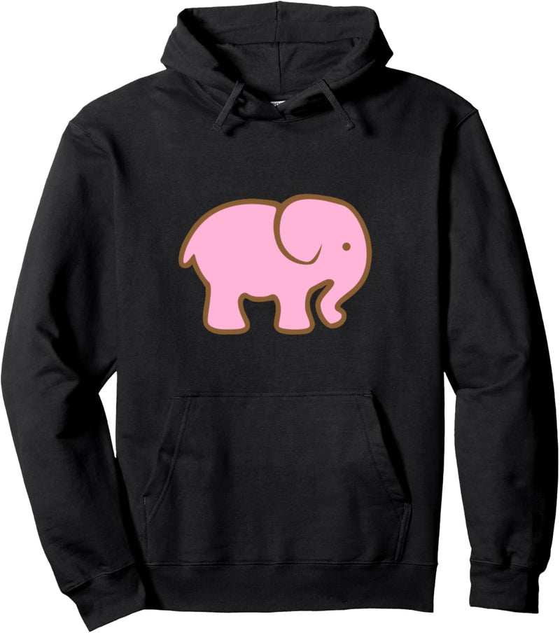 Rosa Elefant Pullover Hoodie