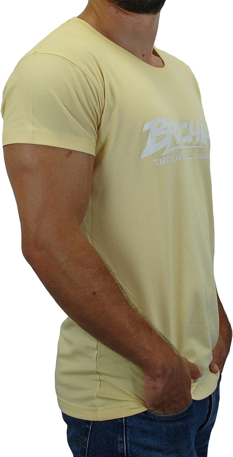 Brachial Premium Herren T-Shirt Sign Slim-Fit - für Freizeit Bodybuilding Workout Gym Kraftsport Fit