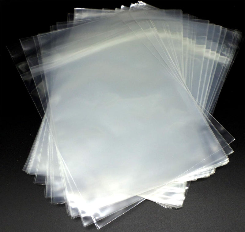 docsmagic.de 5X 100 Resealable Silver Size Comic Book Bags 7-1/8"x 10-1/2"+ 1-1/2"Flap- 2 Mil - Hüll