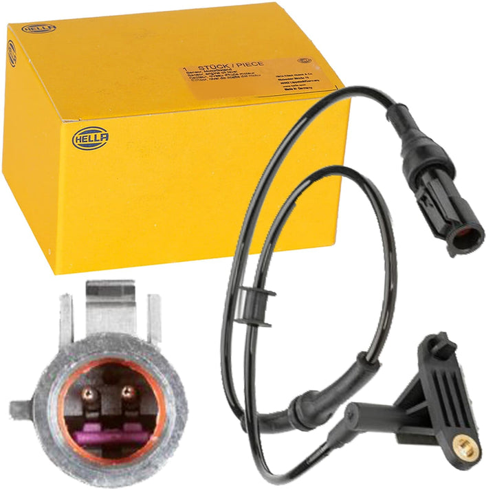 HELLA 6PU 230 040-561 ABS Sensor - Raddrehzahl - 2-polig - Hinterachse - Kabel: 770mm - mit Halter